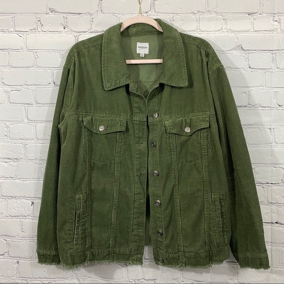 Kensie Jeans Green Corduroy Jacket 
